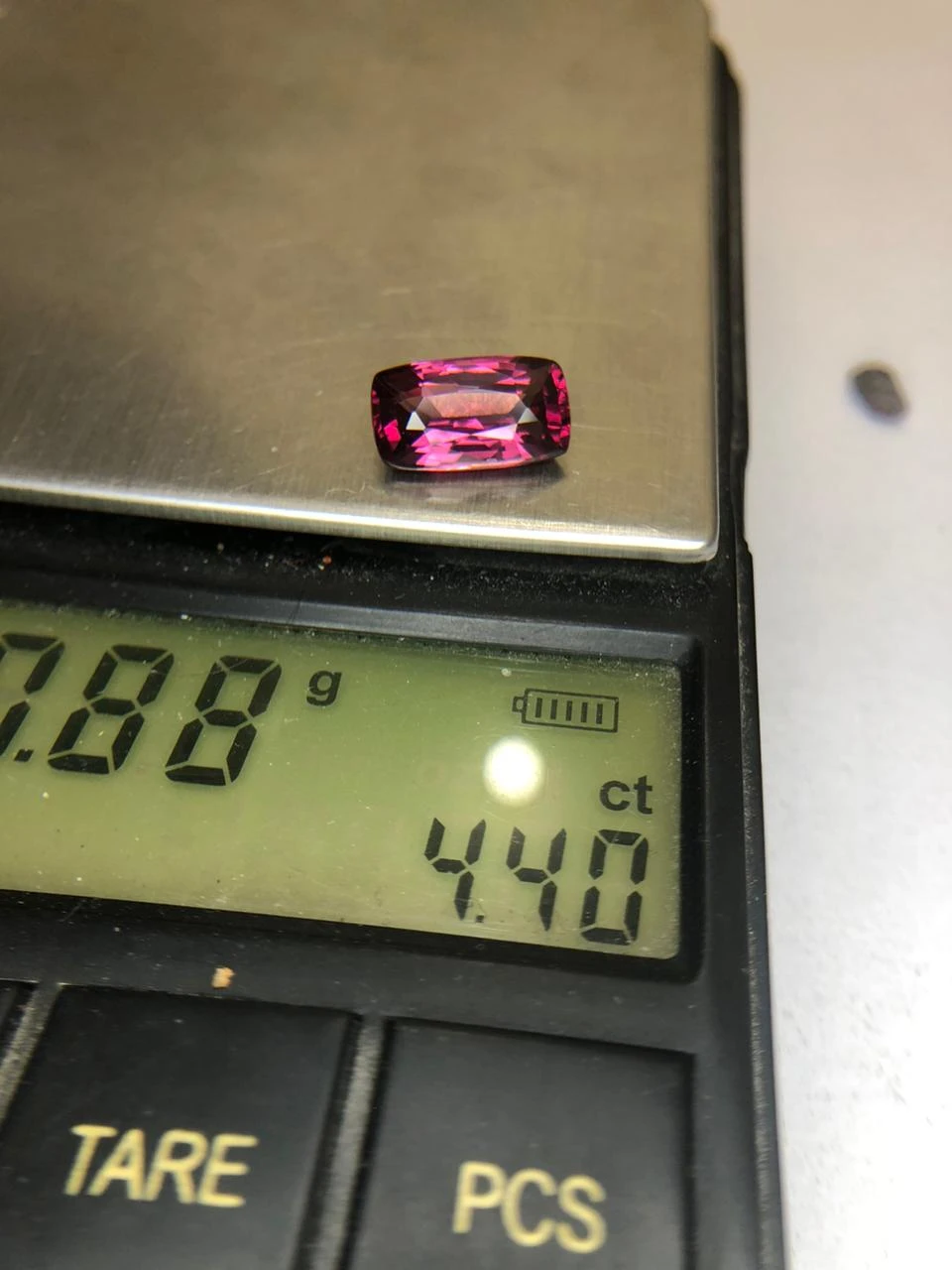 Malaya Garnet  4.4 carats in Modified Cushion Cut from Madgascar — view 8